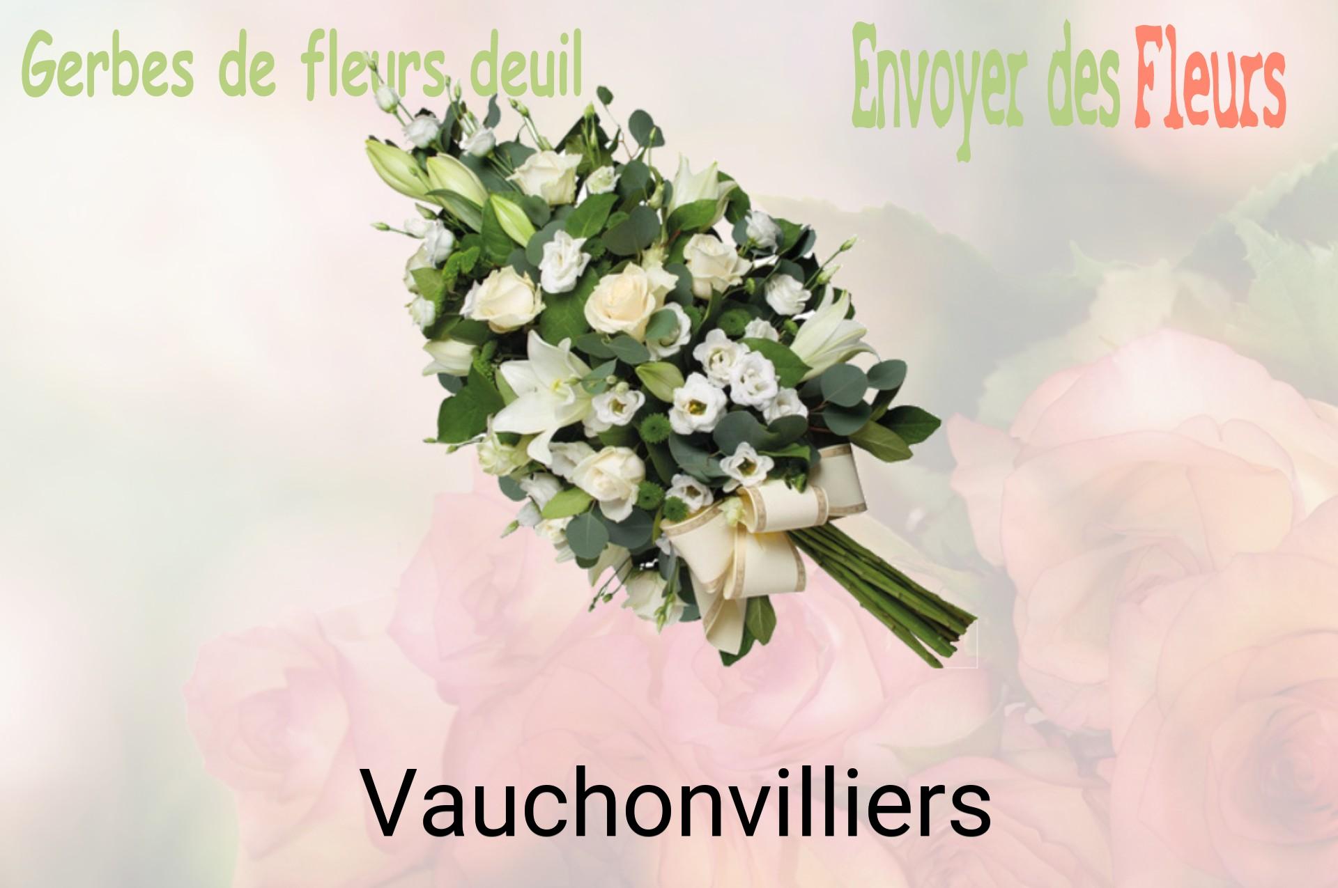 Gerbe de fleurs de deuil livrée à Vauchonvilliers